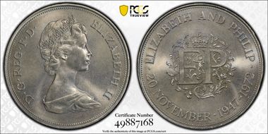 1972 25p S-LL1 Silver Anniversary CuNi MS66