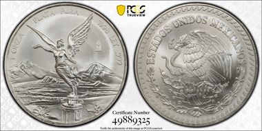1998-Mo Onza Libertad Ag MS70