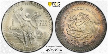 1988-Mo Onza Libertad Ag - DDO MS65