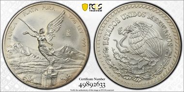1996-Mo Onza Libertad Ag MS66