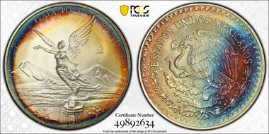 1996-Mo Onza Libertad Ag MS67