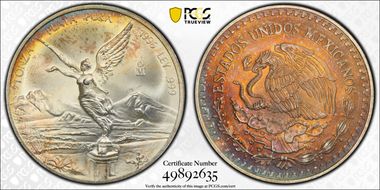 1996-Mo Onza Libertad Ag MS66