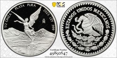 2023-Mo 1/2 oz Libertad Ag PR70DCAM