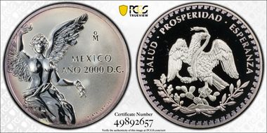 2000-Mo Medal Turn of the Millennium Ag PR65DCAM