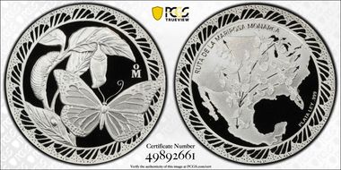 (2024)-Mo Medal Monarch Butterly Route Ag PR70DCAM