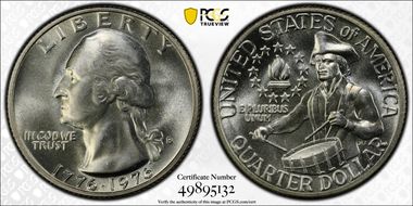 1976-S 25C Silver MS67