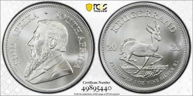 2023 1 Rand Krugerrand Silver First Strike MS69