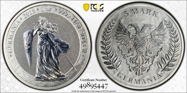 2019 "5 Mk" Germania - Fantasy Issue MS67