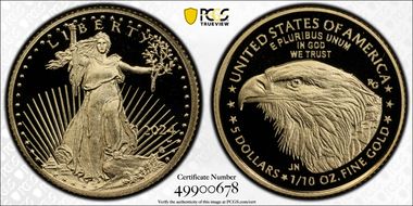 2024-W $5 Gold Eagle PR70DCAM