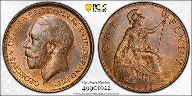 1911 1D S-4051 MS64RB