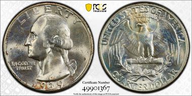 1939-S 25C MS66