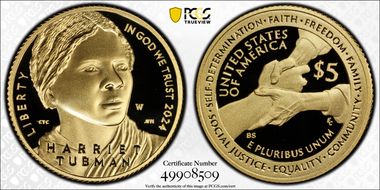 2024-W $5 Harriet Tubman PR70DCAM