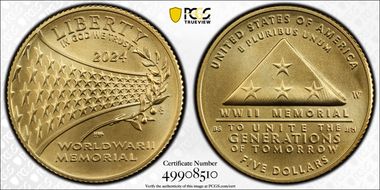 2024-W $5 Greatest Generation First Strike MS70