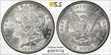 1887 $1 MS63