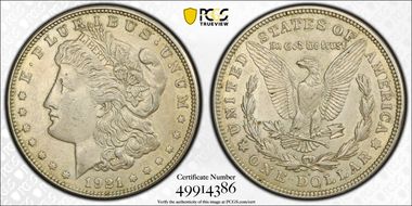 1921-D $1 AU53