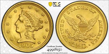 1905 $2.50 MS65