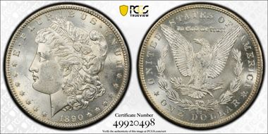 1890-CC $1 MS62