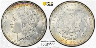 1887 $1 MS64