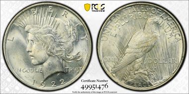 1922-D $1 MS64