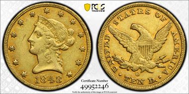 1848-O $10 XF45