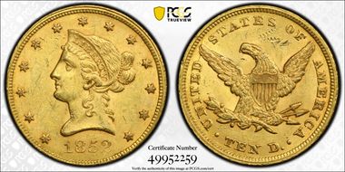 1852 $10 MS61