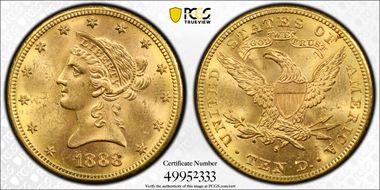 1888-S $10 MS63