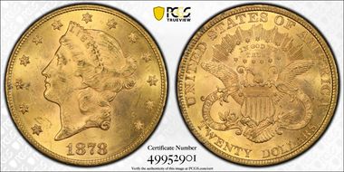 1878 $20 MS63