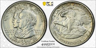 1921 50C Alabama N1