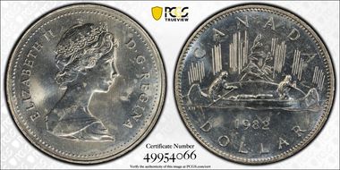 1982 $1 Voyageur MS65