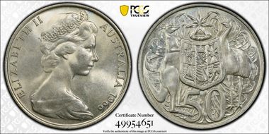 1966 50C KM-67  Ag MS64