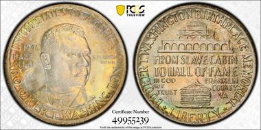 1946 50C Booker T. Washington MS67+ 