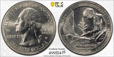 2020-W 25C Marsh-Billings-Rockefeller NP V75 MS64