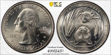 2020-W 25C American Samoa NP V75 MS66