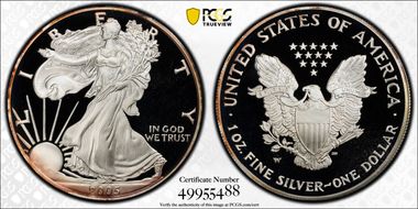 2005-W $1 Silver Eagle PR69DCAM