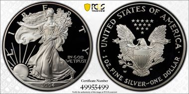 2004-W $1 Silver Eagle PR69DCAM