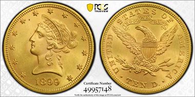1899 $10 MS66