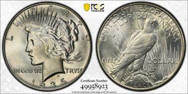 1935 $1 MS63