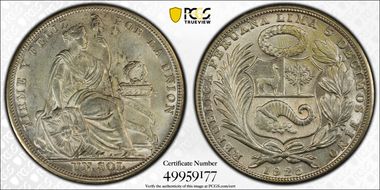1925 Sol Small Letters KM-218.1 Ag MS63