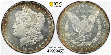 1878 7/8TF $1 VAM 44 Triple Blossom Weak 7/5 MS62PL