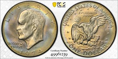 1974-D $1 MS66