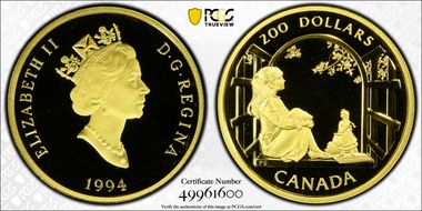 1994 $200 Anne of Green Gables PR70DCAM