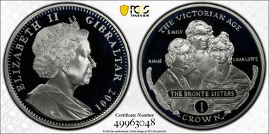 2001-PM Crown Bronte Sisters PR68DCAM