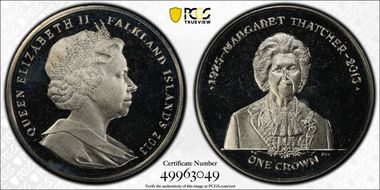 2013 Crown Margaret Thatcher MS67