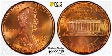1997-D 1C MS68+ RD