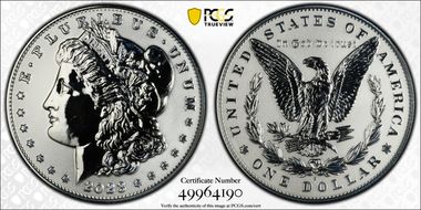 2023-S $1 Morgan Dollar Rev PR Two-Coin Reverse Proof Set PR69