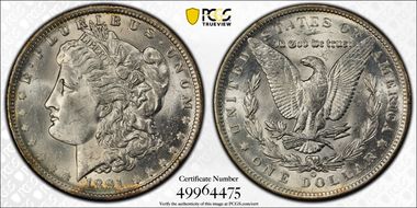 1891-O $1 MS62
