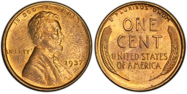 1937 1C MS63RB