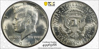 1964-D 50C QDO, FS-105 MS63