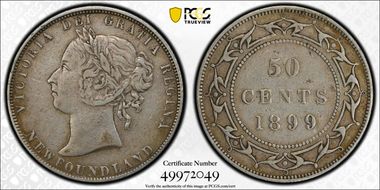 1899 50C Narrow 9 XF40