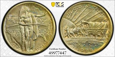 1926 50C Oregon MS67